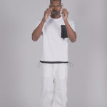 Mixtape White Athleisure Oversized T-Shirt