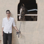 Caravan - Rana's White Cotton Twill Contrast Button Shirt