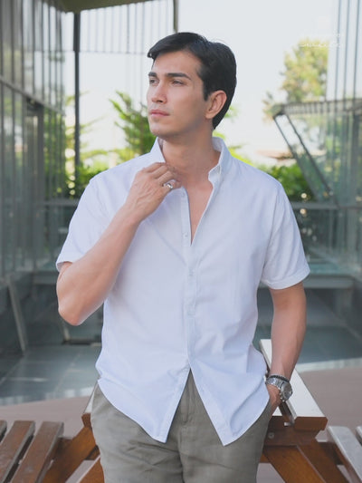 Laze White 100% Cotton Royal Oxford Shirt