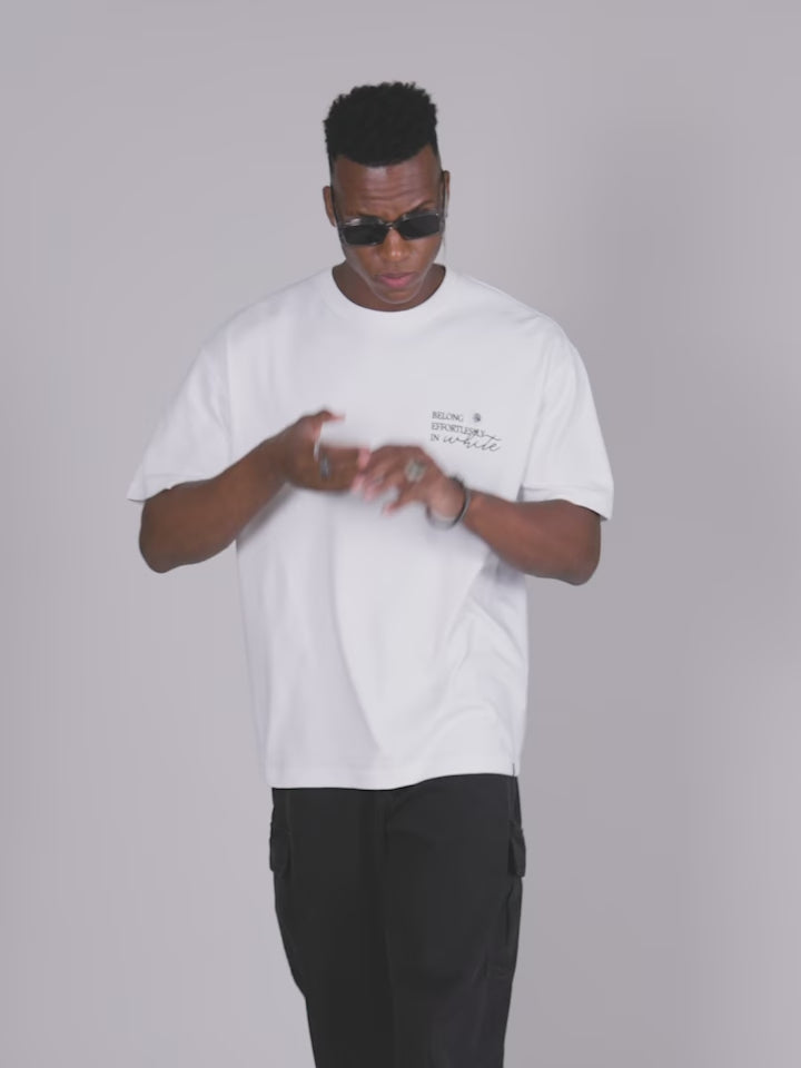 Cotton breathable Black & White oversized t shirt