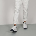 Voyager White Elasticated Drawstring Joggers