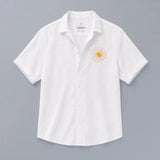 Lumere Embroidered Cotton Linen Shirt