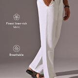 Coast White Relaxed Fit Linen Pants