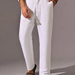 Coast White Relaxed Fit Linen Pants
