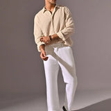 Coast White Relaxed Fit Linen Pants