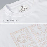 Stamps 100% Cotton Embroidered Tee