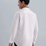 Cotton Stretch white Shirt - Onyx