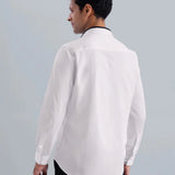 Cotton Stretch white Shirt - Onyx