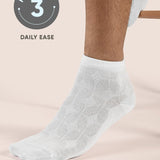Cotton White Socks - Zoom (Pack of 3)