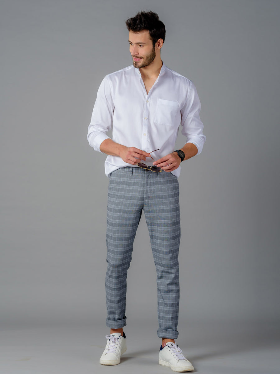 Mandarin Collar Pure Cotton White Shirt - The Founder