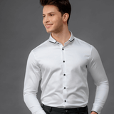 Contrast Collar Shirt - Party Punch